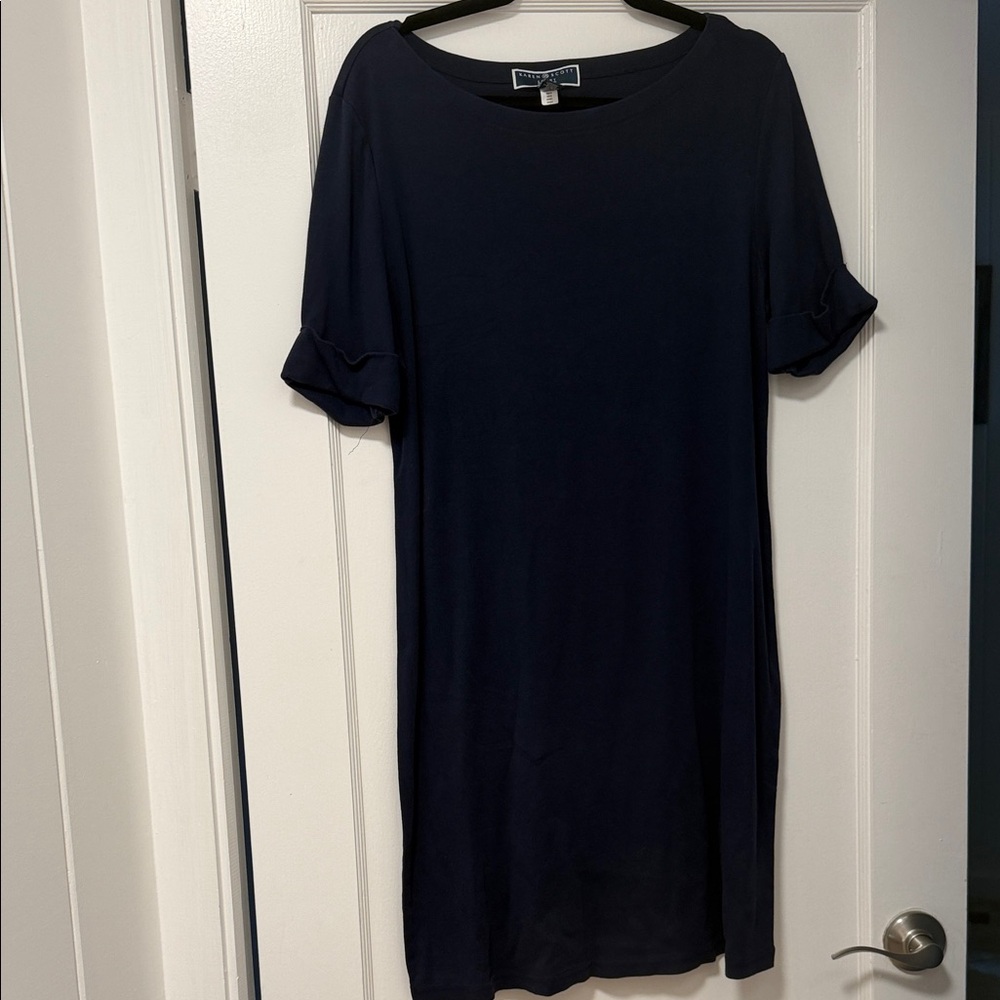 Karen Scott Dark Blue Mini Dress